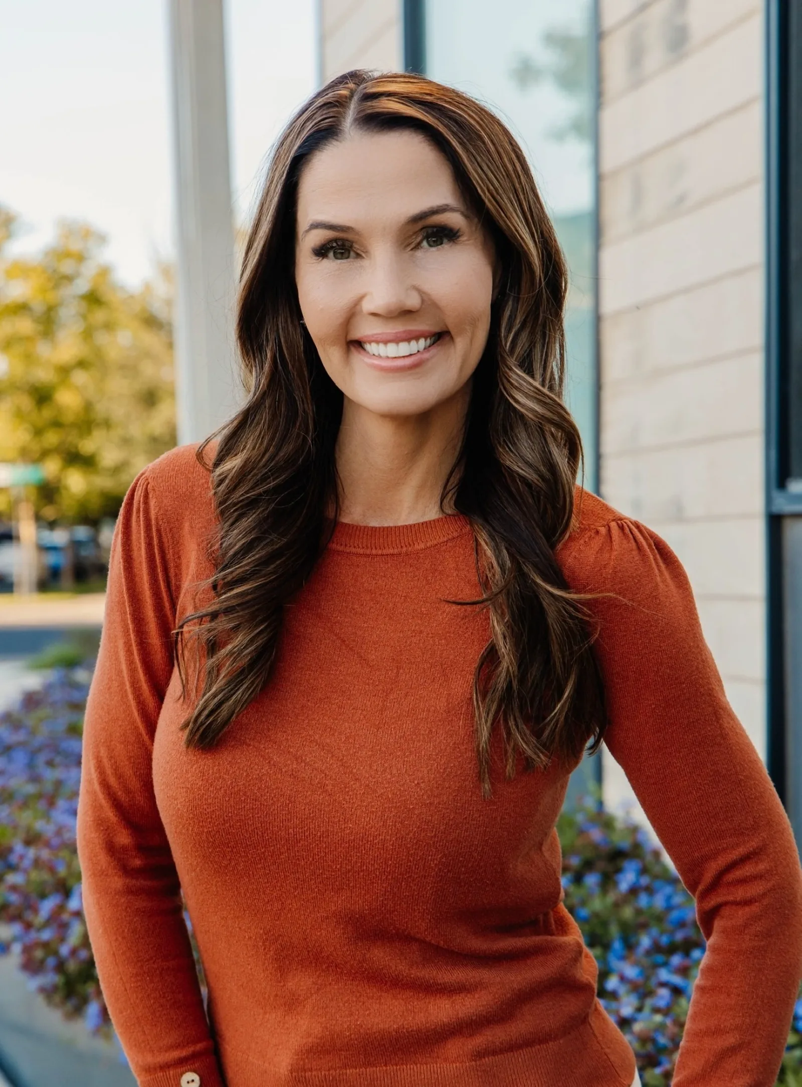 Becks Nielson, Daybreak and South Jordan Realtor, outside a South Jordan home